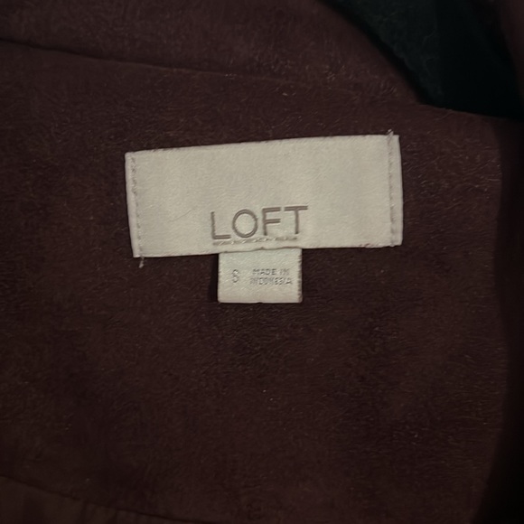 LOFT Silver Red Jacket Moto Style EUC - Picture 2 of 6